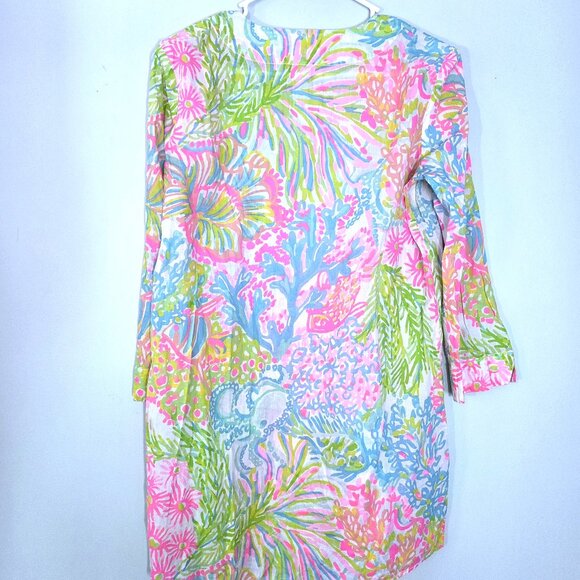 NWOT Lilly Pulitzer Lightweight Cotton 3/4 Sleeve Tunic Top Size S - Picture 2 of 2